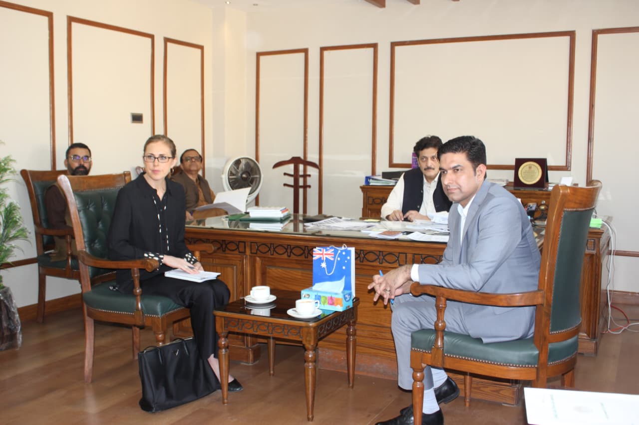 Meeting between the Secretary Social Welfare Department and representatives of the Australian High Commission