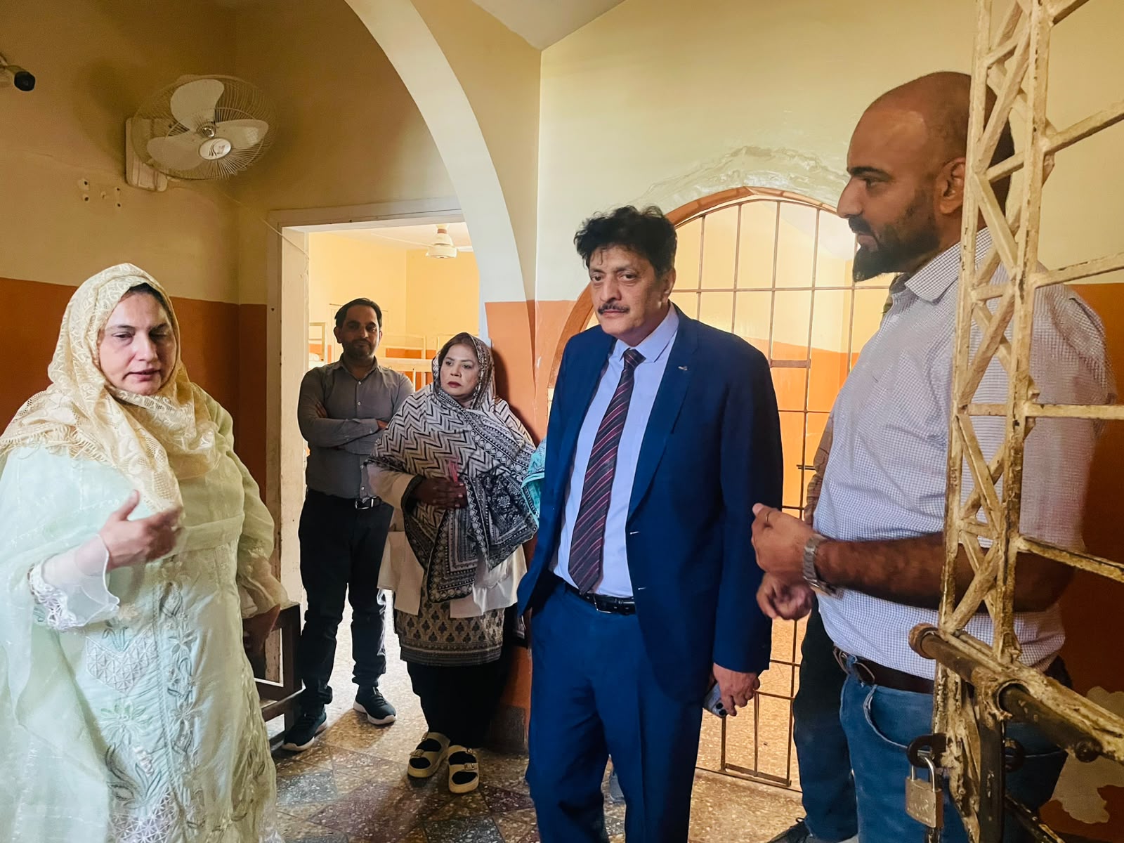 Photograph documenting the AAS Foundation visit