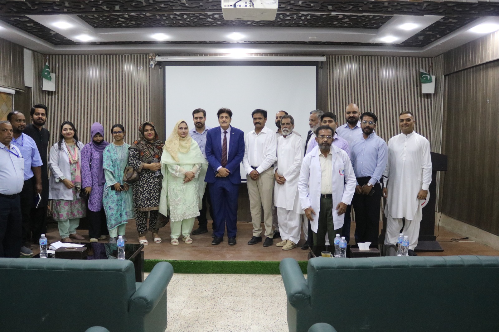 Photograph from the visit to the ANF rehabilitation centre