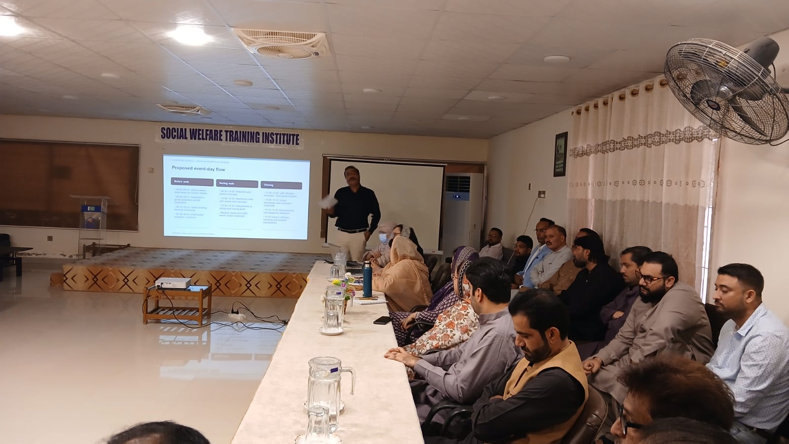 Participants attending the World Children's Day Awareness Walk planning meeting