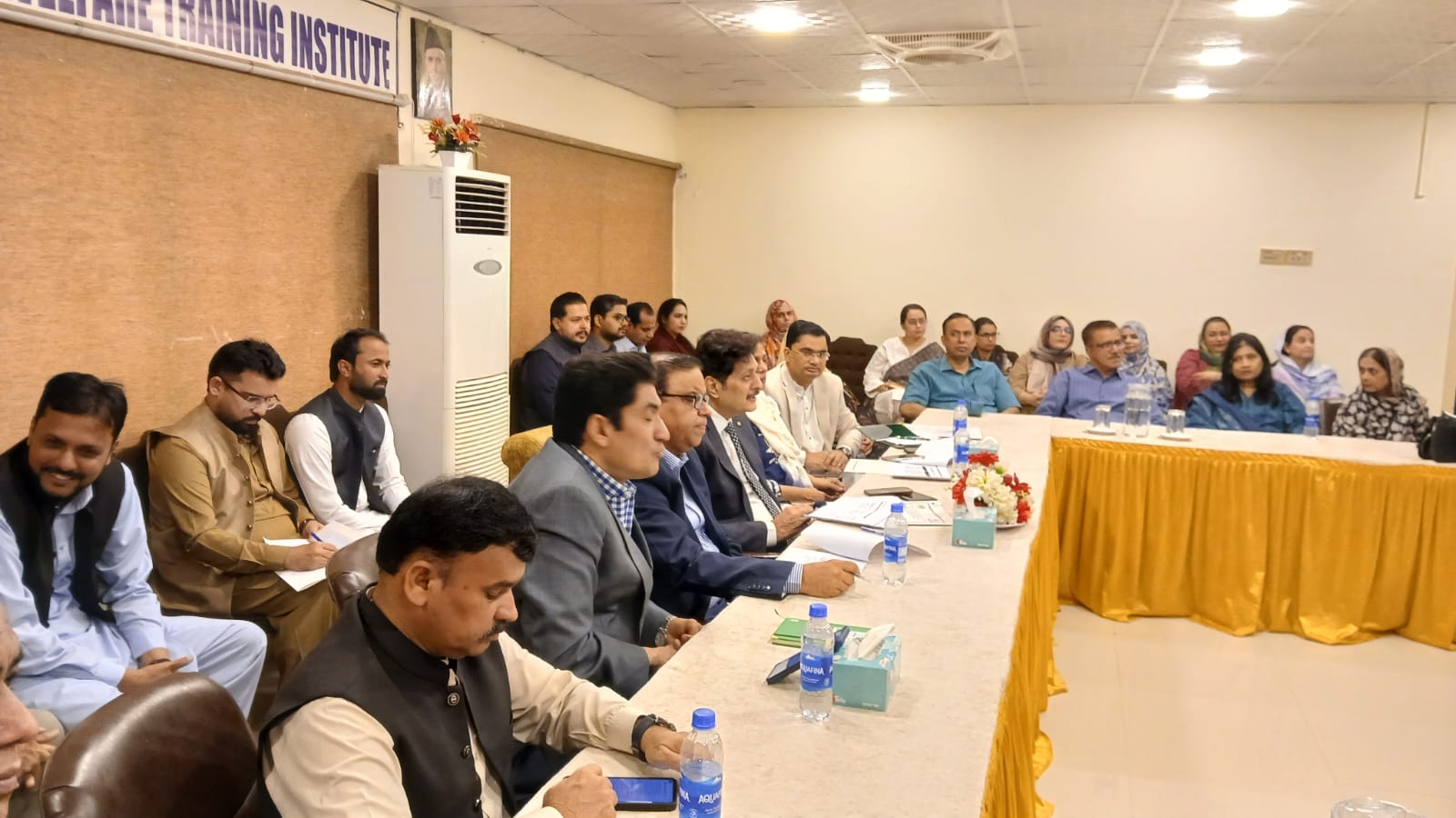 Photograph from the meeting at the Social Welfare Training Institute, Karachi