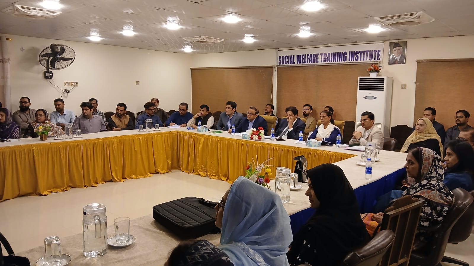 Meeting chaired by Secretary Social Welfare Department regarding World Children's Day Awareness Walk