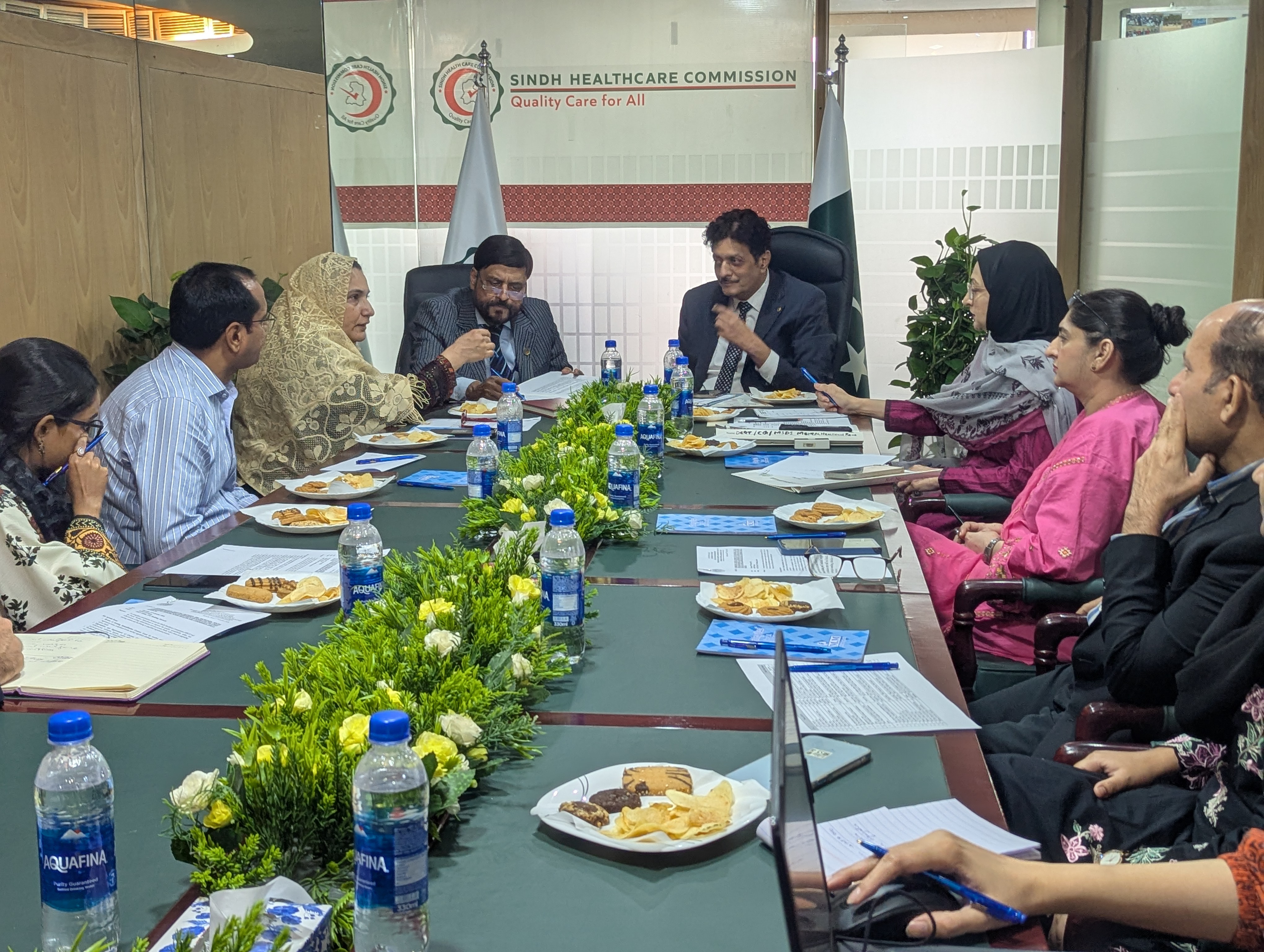 Coordination meeting between the Secretary Social Welfare Department and Sindh Healthcare Commission