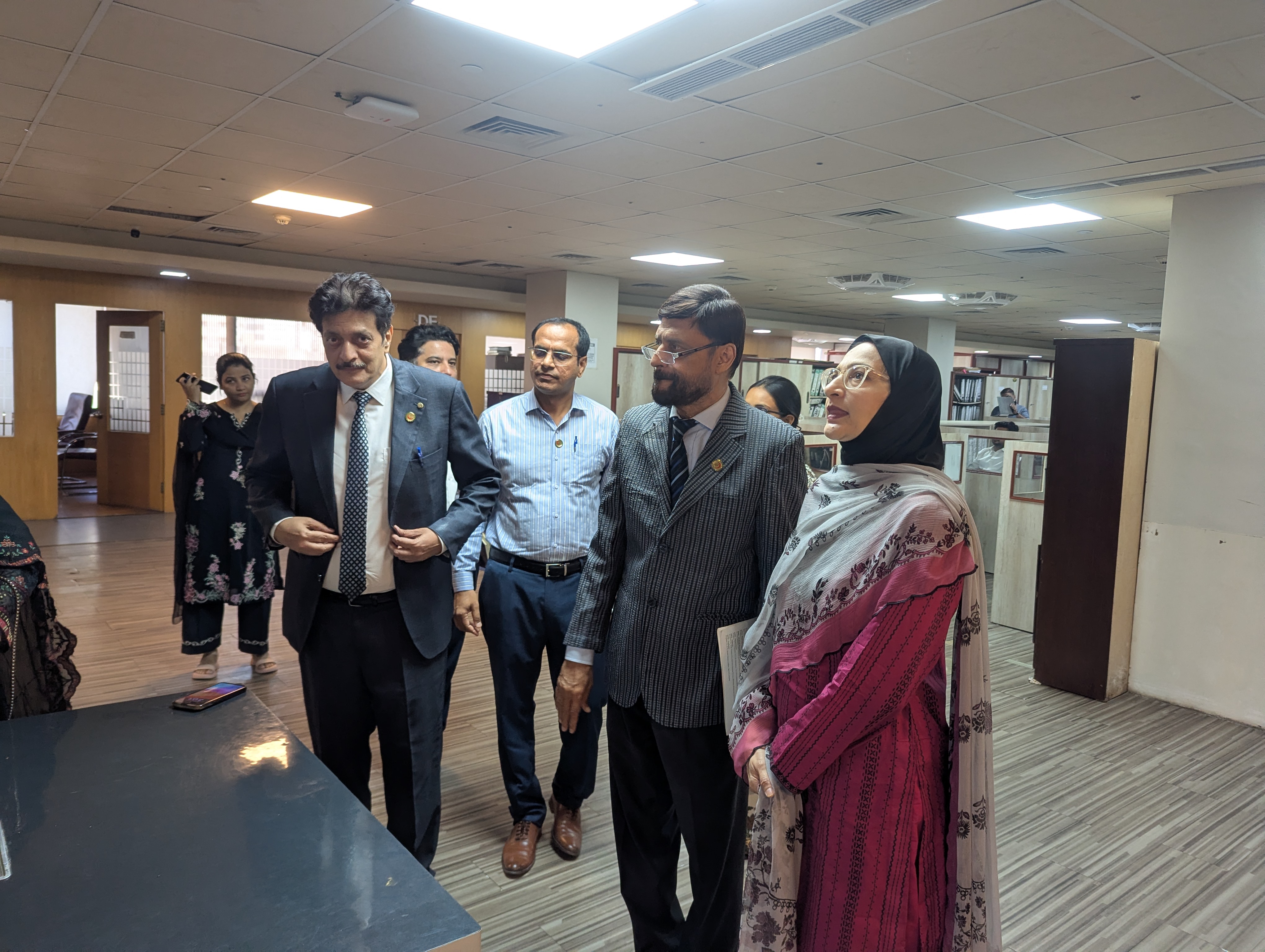 Photograph from the coordination meeting with the Sindh Healthcare Commission